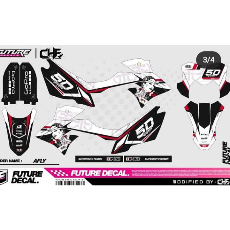 DECAL D TREKER / KLX BF GLOSY