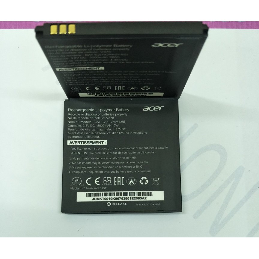 Battery Batre Baterai Acer LIQUID E2 V370 BAT-E2 BATE2 BAT E2