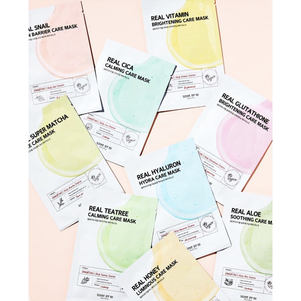 SHEETMASK SOME BY MI UNTUK MENCERAHKAN MELEMBABKAN DAN MENUTRISI