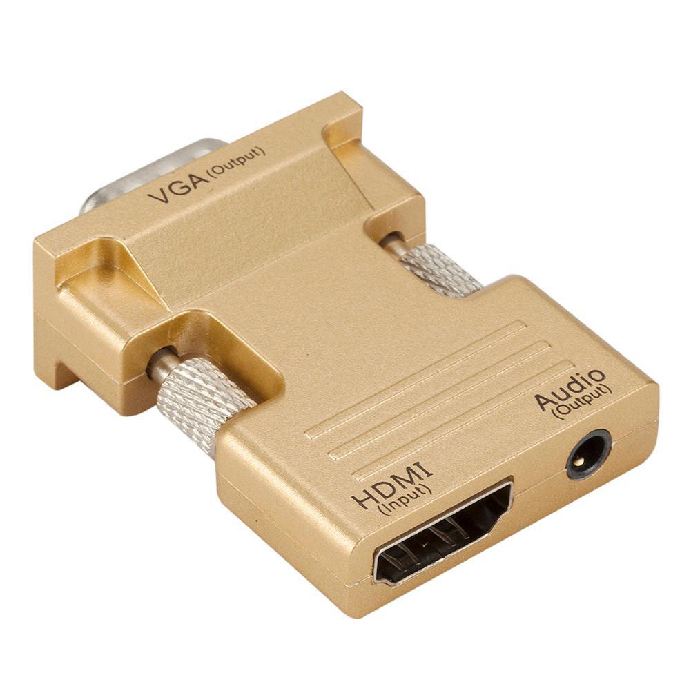 MOJITO HDMI Female to VGA Male Adapter w/Audio Cable Support 1080P Signal Output