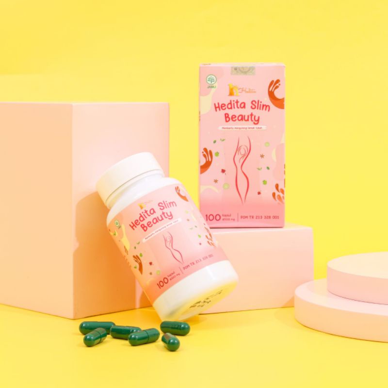 AMPUH  PELANGSING BPOM HEDITA KAPSUL DAN SLIMMING TEA DIET AMAN HERBAL TANPA EFEK SAMPING