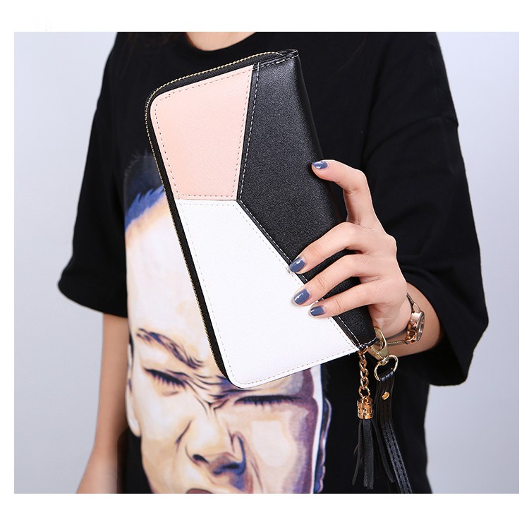 IMPORT DOMPET WANITA PANJANG GRADASI 3 WARNA !!! - 3 VARIASI