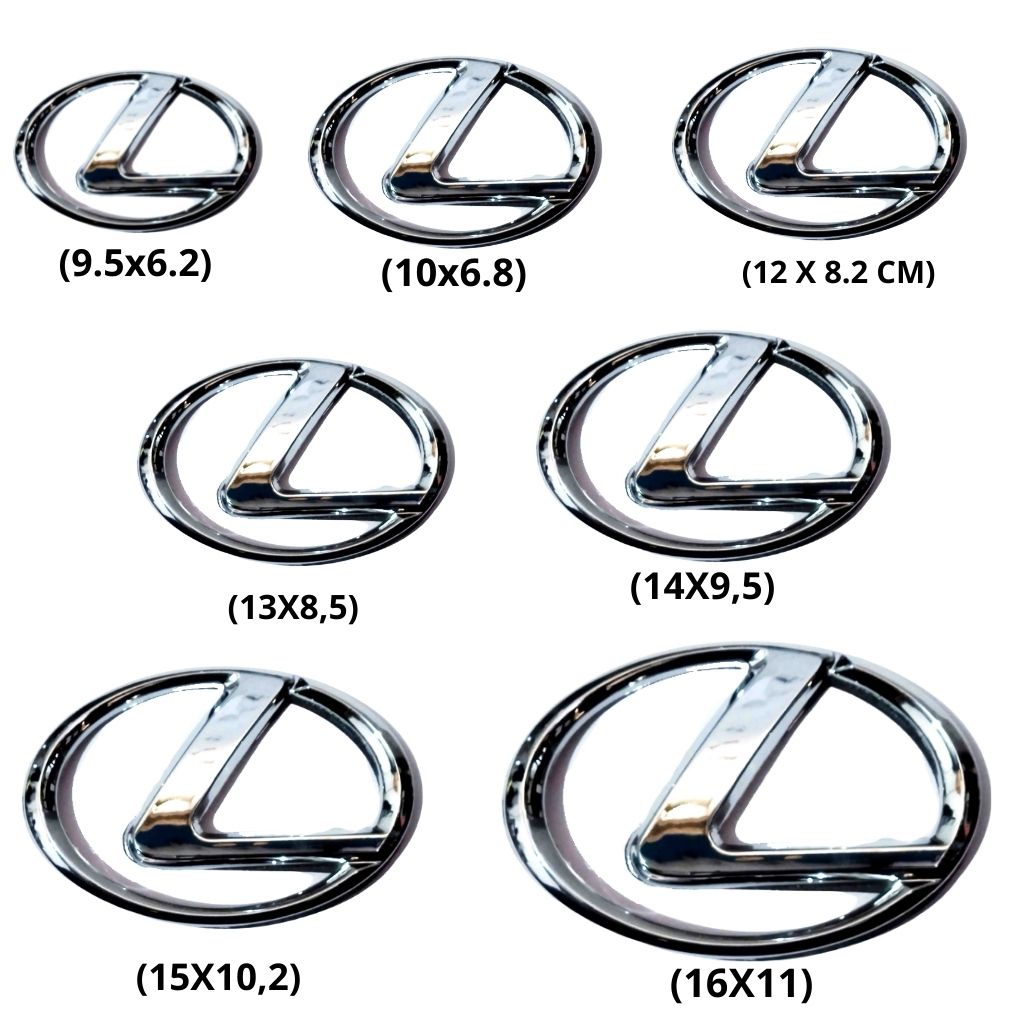 EMBLEM LOGO MOBIL LEXUS CHROME