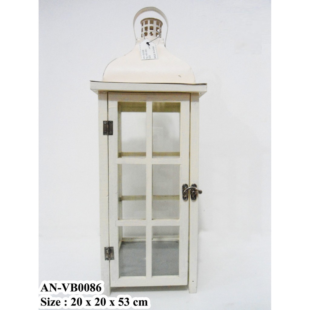[X-VB86] Lentera Kayu / Lentera Dekor / Tempat Lilin / Lentera Klasik