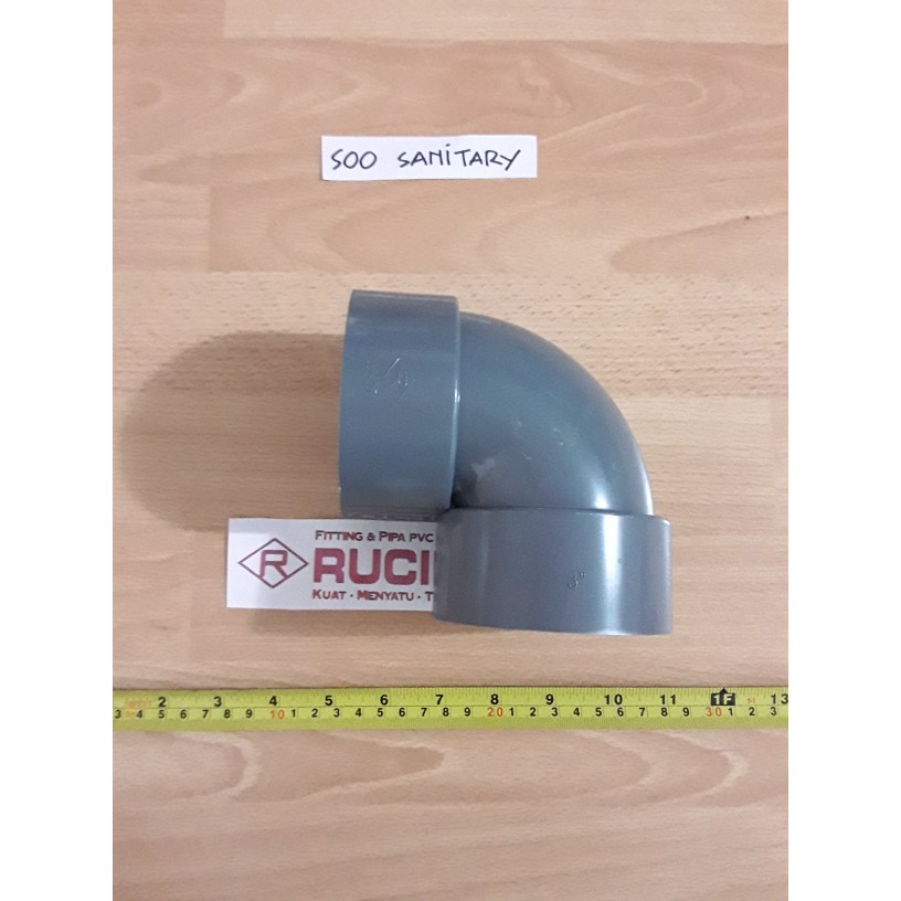Knie D 3" Rucika PVC Knee Elbow