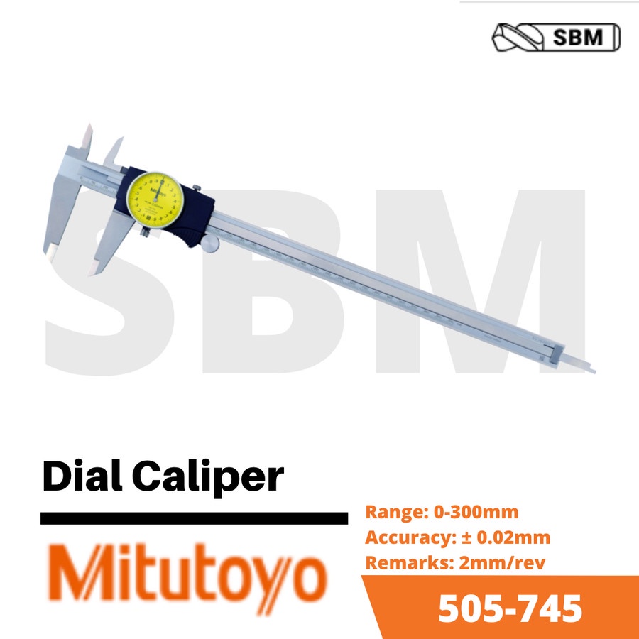 MITUTOYO 505-745 DIAL CALIPER 300MM