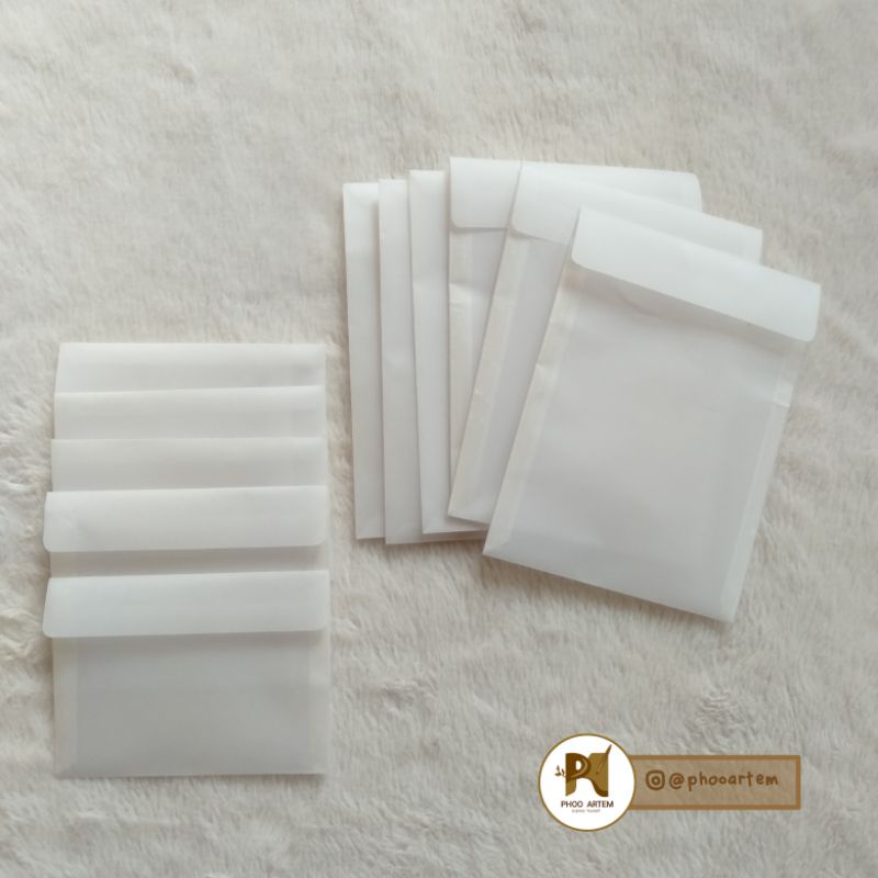 

Amplop Kalkir (Transparan/Translucent Envelope) A6/A7/A5/Custom