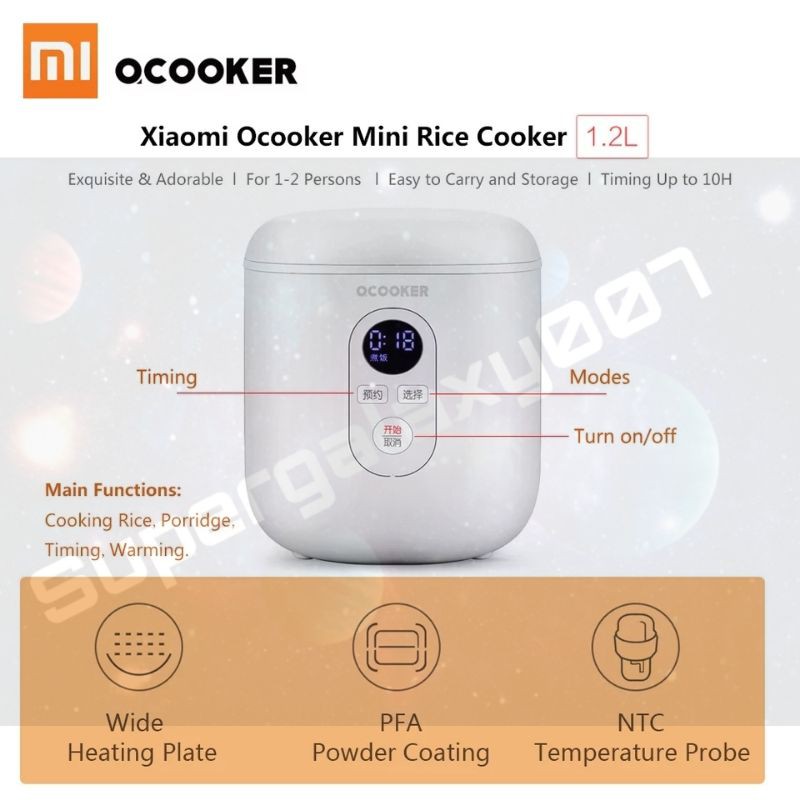 Jual Ocooker Rice Cooker Mini Rice Cooker 1.2L Listrik Penanak Nasi