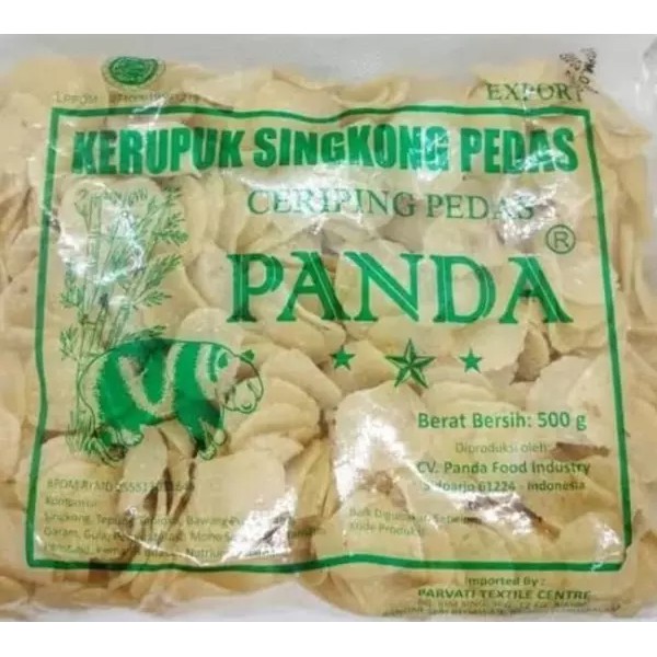 

Keripik Singkong Cap Panda 500 gr Rasa Pedas