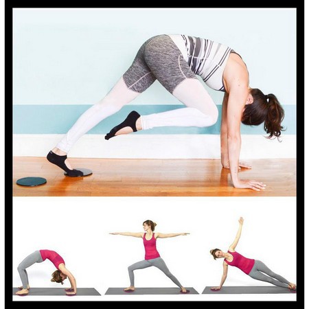 Sepasang Sliding Disc|Gliding Disk|Core Slider|Core Exercise Fitness