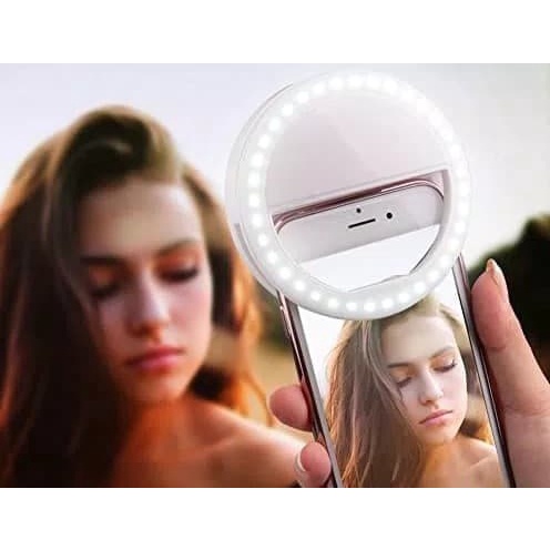 Ring Light Selfie LED / Lampu selfie Bulat untuk kamera camera hp Flash charm eyes