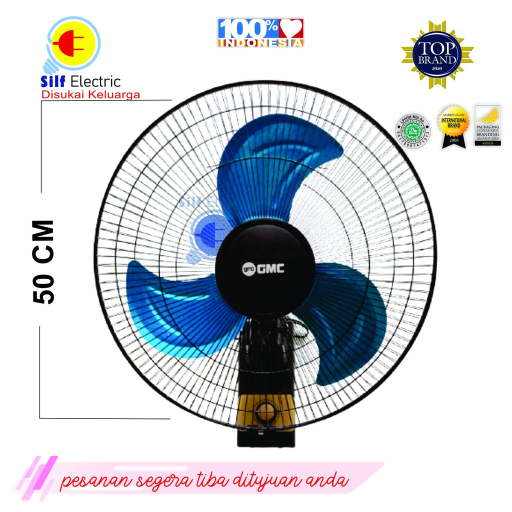 Kipas Angin Dinding Jumbo Tornado Besi Wall Fan GMC 18 Inch - GMC 518 -MURAH