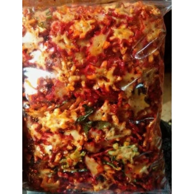 

seblak kerupuk bintang pedas gurih aroma daun jeruk