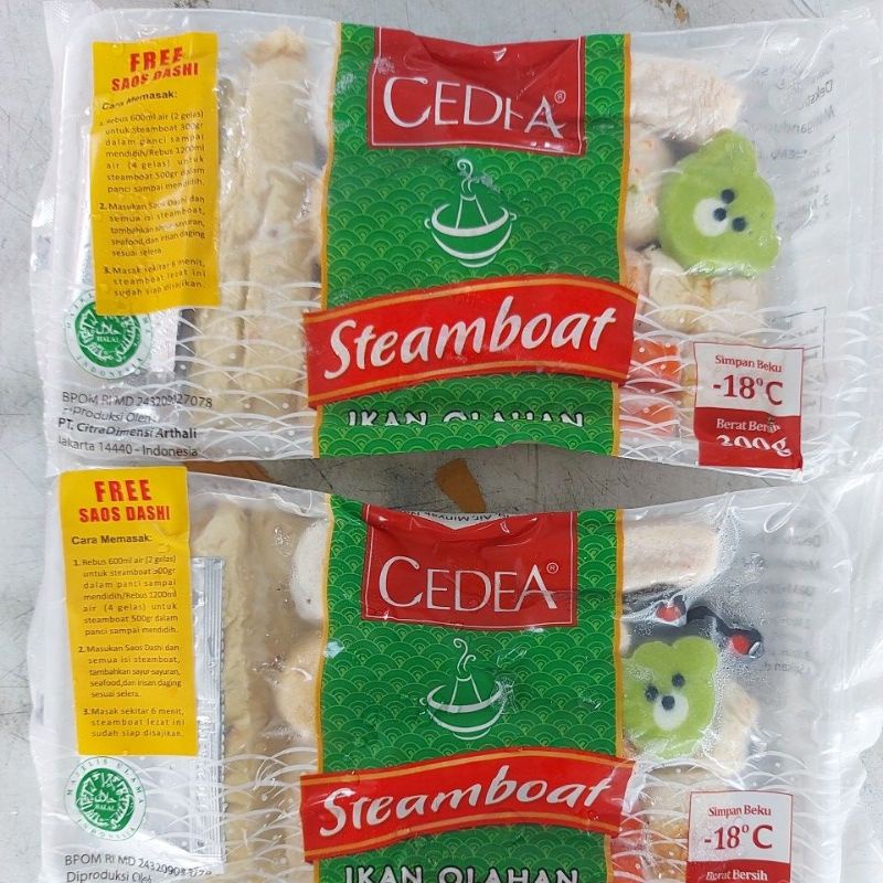 

CEDEA STEAMBOAT 300gr free saos dashi