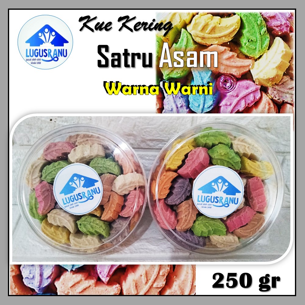 

Kue Kering Satru Asam Camilan Keluarga Enak dan Lembut dimulut Kemasan Toples 250 gram