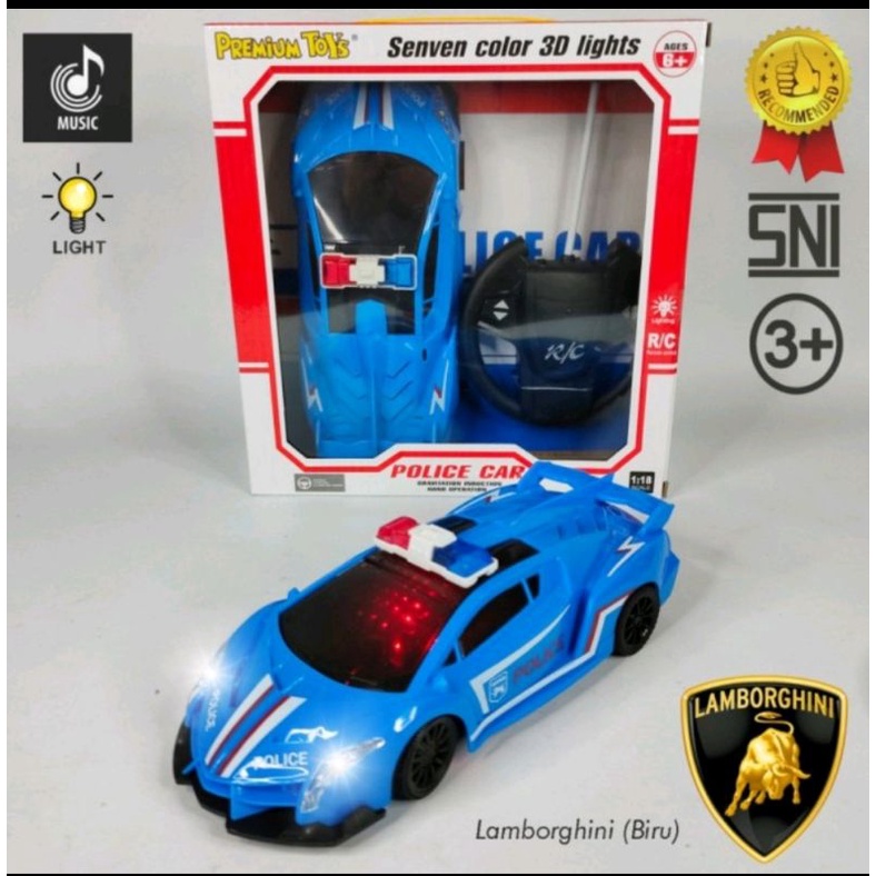 PROMO MAINAN ABAK MOBIL REMOTE CONTROL POLISI SUARA SIRINE MOBIL RC POLISI SIRINE