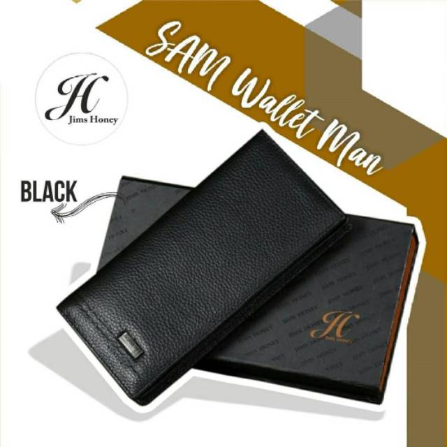 Dompet pria panjang merk Jims Honey warna hitam Dan coklat
