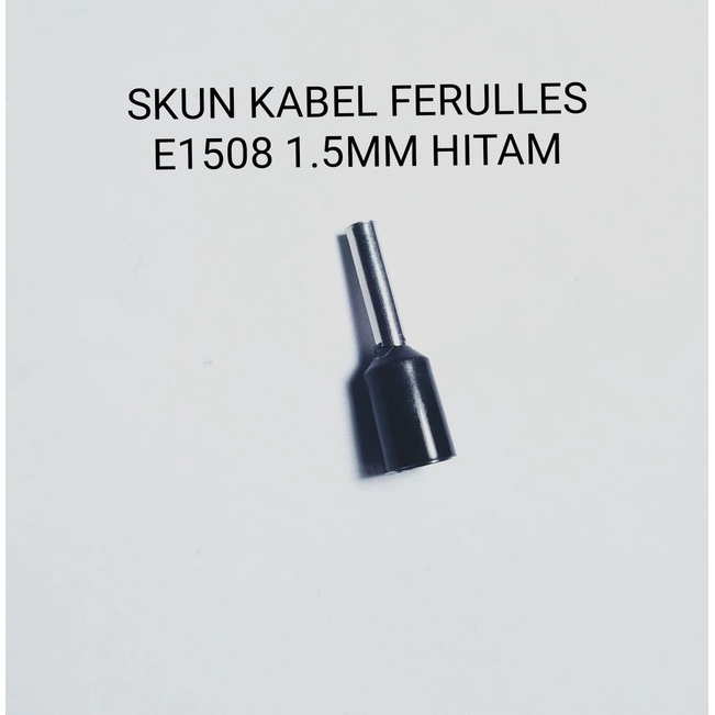 [DEV-9125] SKUN KABEL FERULLES WARNA E1508 1.5MM HITAM