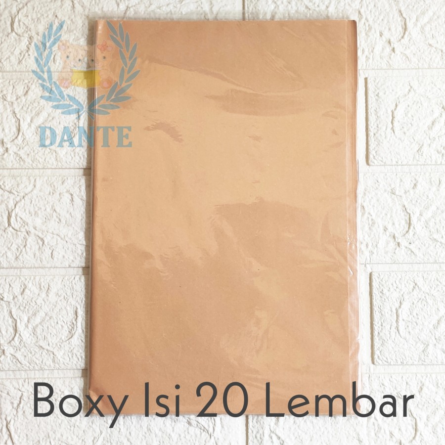 Sampul Coklat Polos Ukuran Boxy / Buku Tulis Campus ( 20 Lembar )