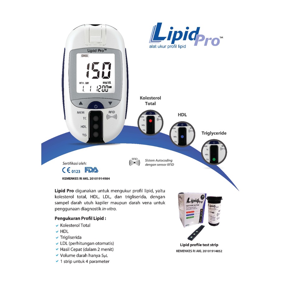 Lipidpro Strip/Test Strip Lipid Pro