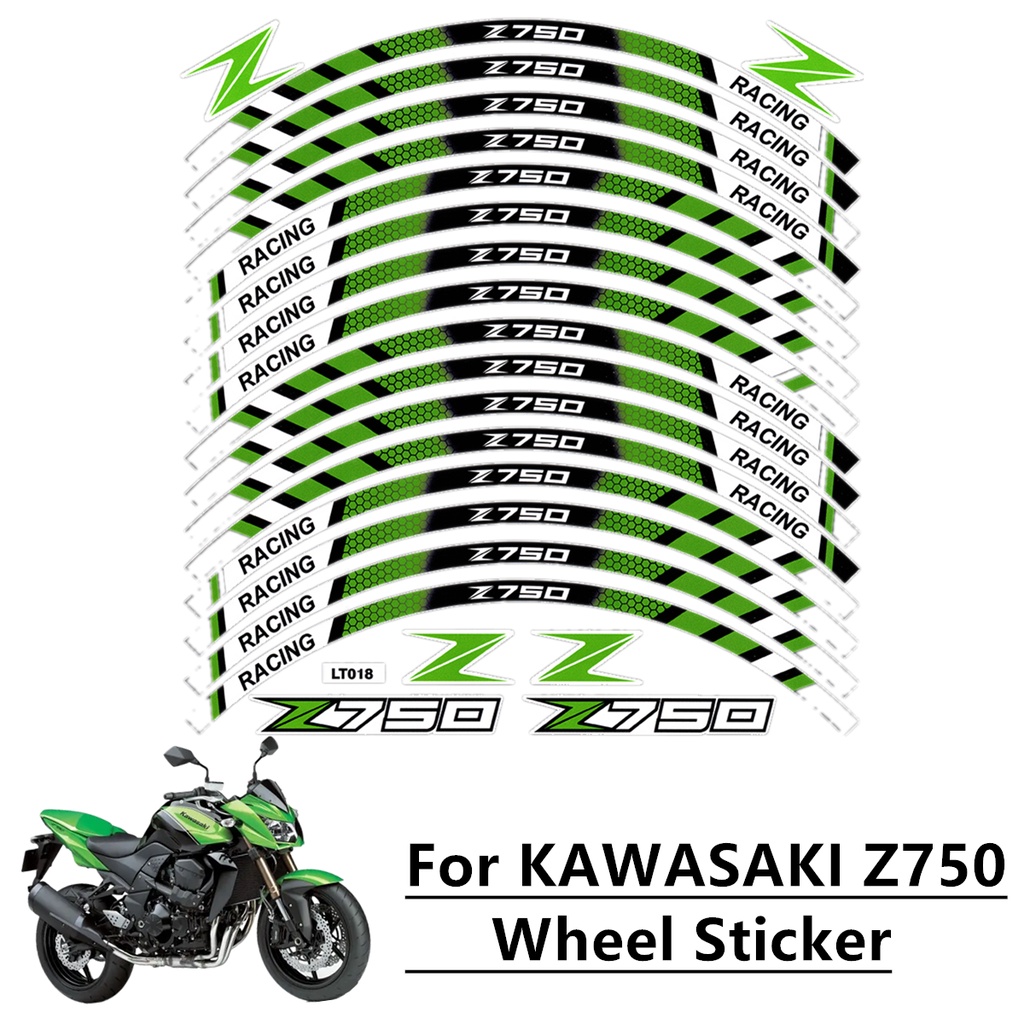 Stiker Reflektif Untuk Pinggiran Velg Motor KAWASAKI Z750 Z750 KAWASAKI Z750