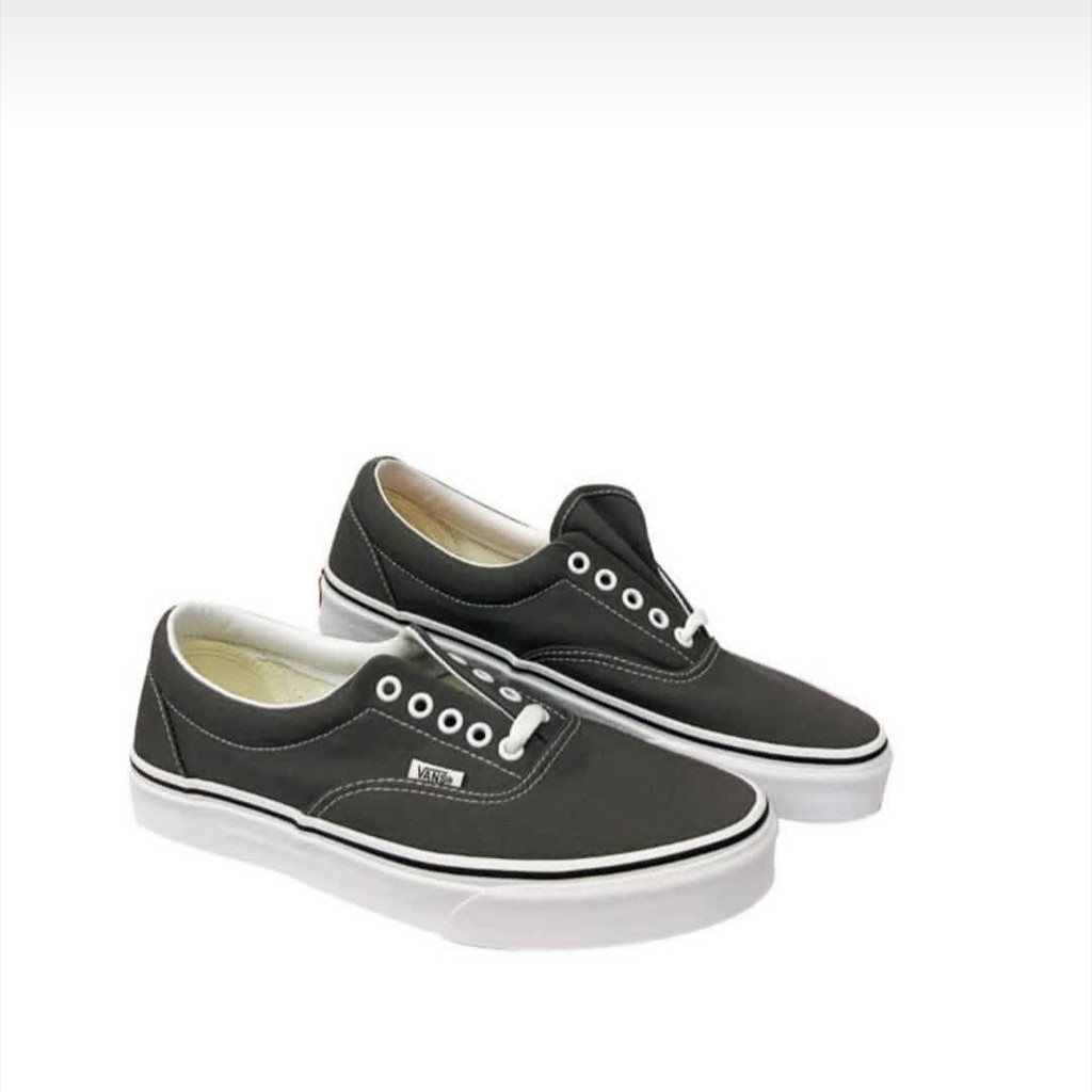 vans era pewter true white