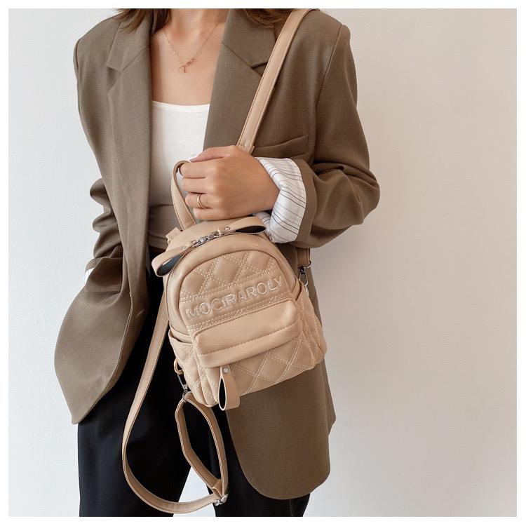 BJ16502 - BLACK/GREEN/KHAKI/WHITE - TAS RANSEL MINI KECIL WANITA FASHION IMPORT MODIS ELEGAN TERMURAH TERLARIS TERBARU BAGSTORE JAKARTA TAS BATAM EL6502 LT2217