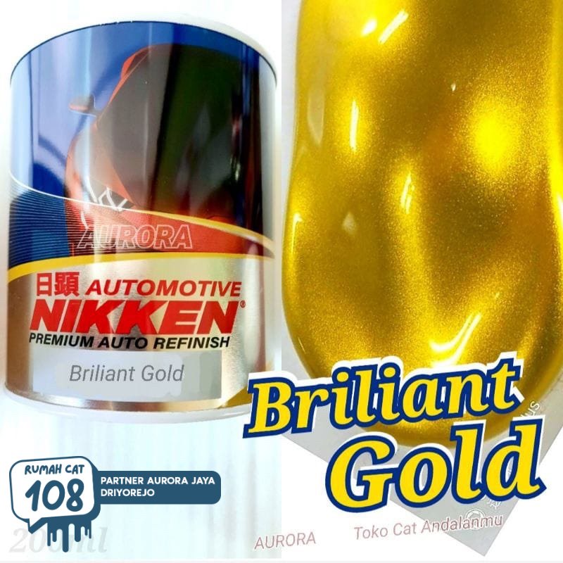 

Rumah Cat - CAT NIKKEN BRILIANT GOLD 200ML KUNING EMAS NIKEN duco duko diko motor mobil sepeda Rumah Cat Motor dan Mobil