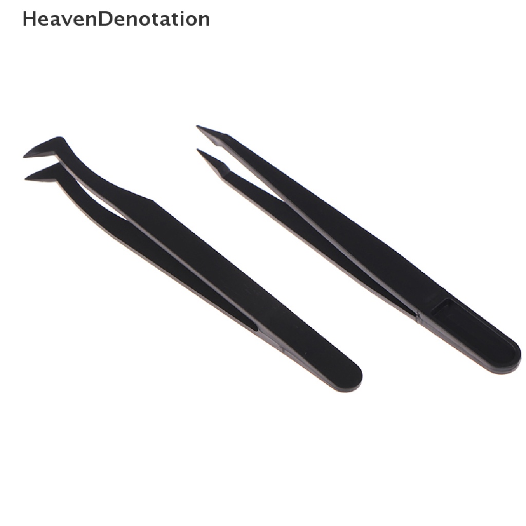 [HeavenDenotation] Curved Straight Tip Forceps Diamond Painting Tweezers Plastic Picking Tweezers