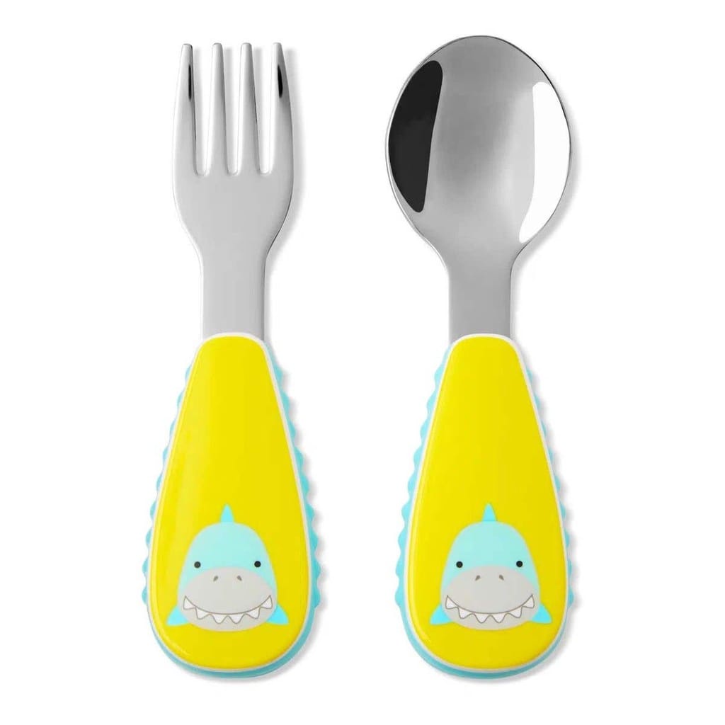 SKIP HOP Zoo Utensils Fork &amp; Spoon Set