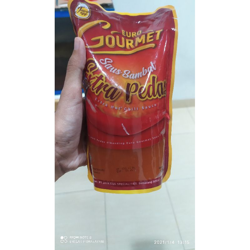 

Saus Euro Gourmet extra pedas 500gr