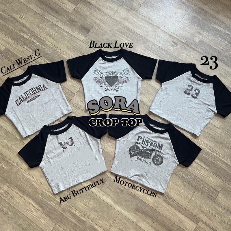 BEFAST - ZGW Kaos Crop AZUMA / Crop Top Sora Rib (LD 88, P 40) / Pakaian Wanita / Kaos Berbagai Motif / Tshirt Lengan Pendek / Crop Top Terlaris / Keluaran Terbaru