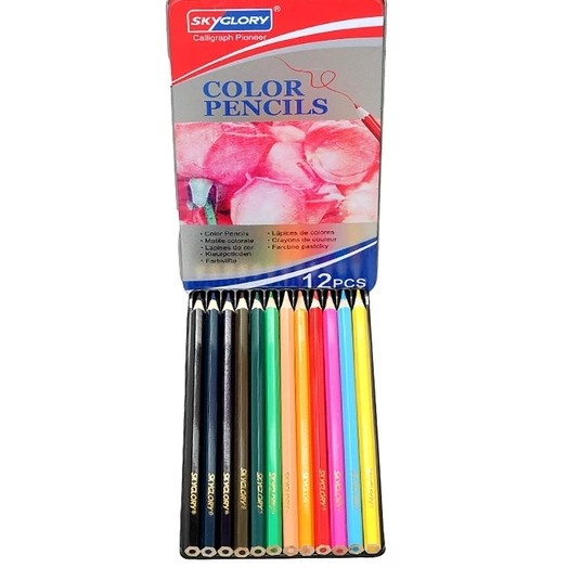 

[GRATIS ONGKIR] PENSIL WARNA SKY GLORY ANAK DENGAN 12 DAN 36 TERBAIK DALAM 1 SET - 12 COLOURS TERJAMIN