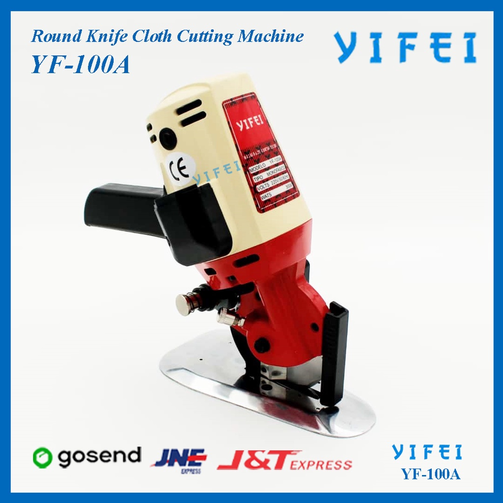 Mesin Potong Bahan Kain Merek YIFEI YF-100A/Octagon Round Knife Cutter