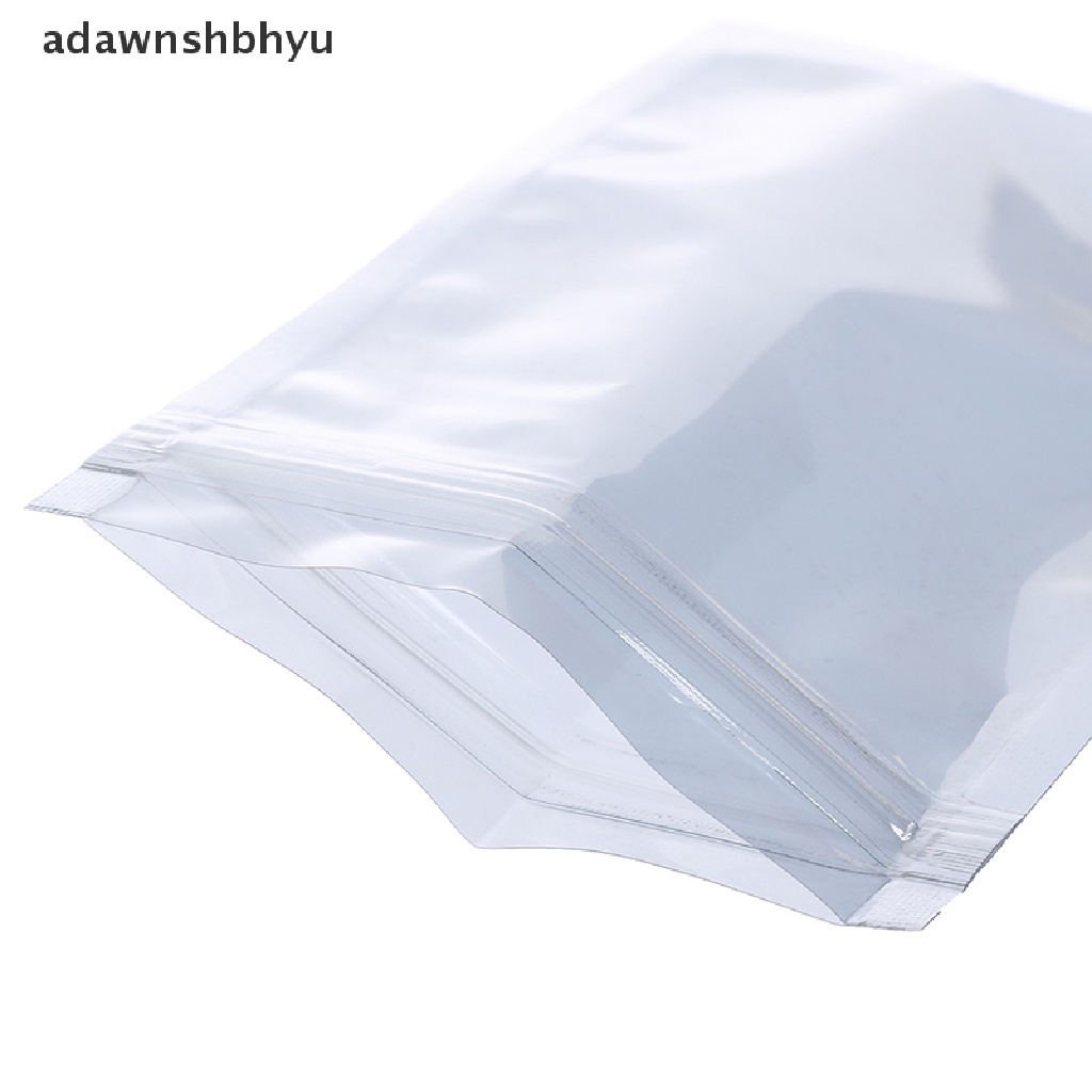 Adawnshbhyu 100Pcs Tas Penyimpanan Antistatis Ziplock Bags Resealable Pouch Untuk Paket