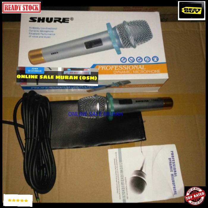 G106 SHURE legendary Mic kabel dynamic besi mik cable Microphone karaoke mikrophone vocal vokal audio sound system pengeras suara pro profesional legendaris metal G106   TERBUAT DARI BESI  BISA SEGALA JENIS AUDIO SOUND  100% sama dengan gambar 1bh mic kab