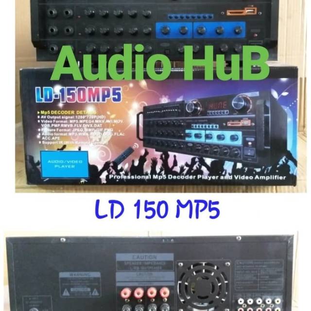 AMPLI LAD LD 150 MP5 AMPLIFIER LAD LD150 MP5 KARAOKE BLUETOOTH
