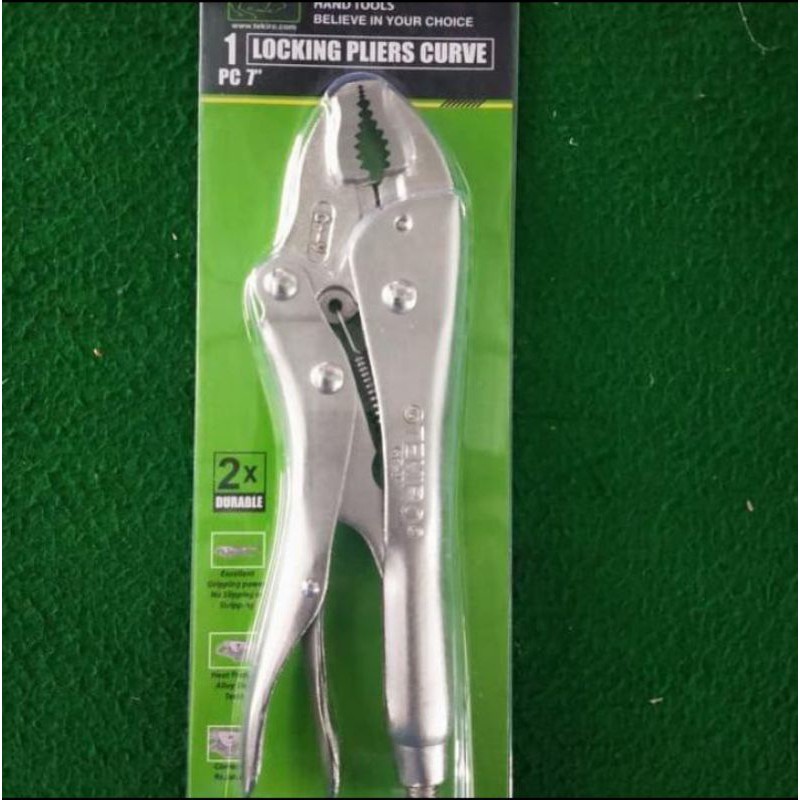 TEKIRO LOCKING PLIERS STRAIGHT 7 inch Tekiro TANG BUAYA LURUS 7 in PL-LG0767