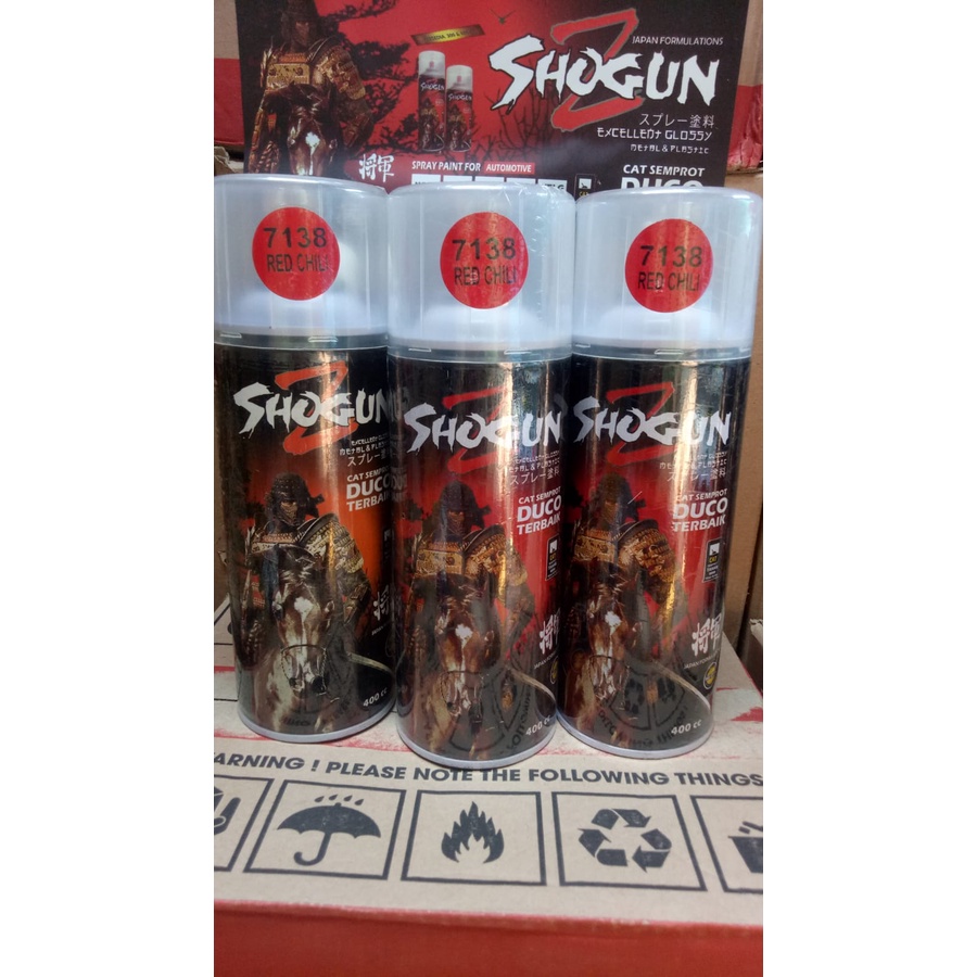 pilox pilox cat semprot duco shogunz shogun z red chili 7138 400cc merah cabe