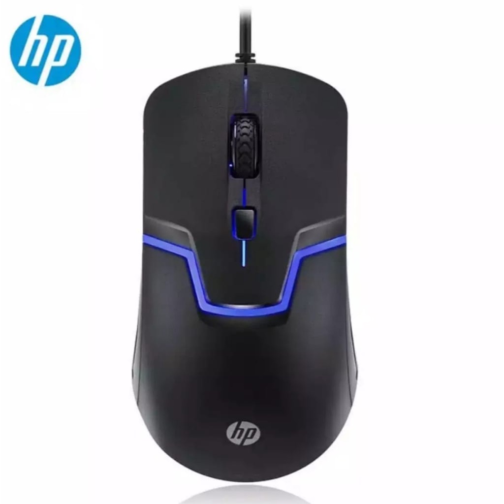 MOUSE GAMING HP M100 SENSOR HIGH 1600DPI RGB LED USB WIRED KABEL-MOUSE GAMING HP M100 WIRED OPTICAL KABEL-MOUSE KABEL LAPTOP-PC KOMPUTER-NOTEBOOK-MOUSE GAMERS HP M100