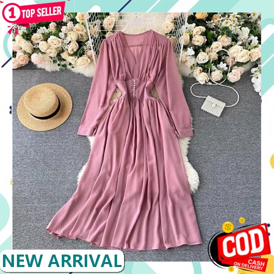 Baju Dress Wanita Remaja Trendy Kekinian Trend 2021 2022 Hits Terbaru Gaun Pesta Casual Kondangan Na
