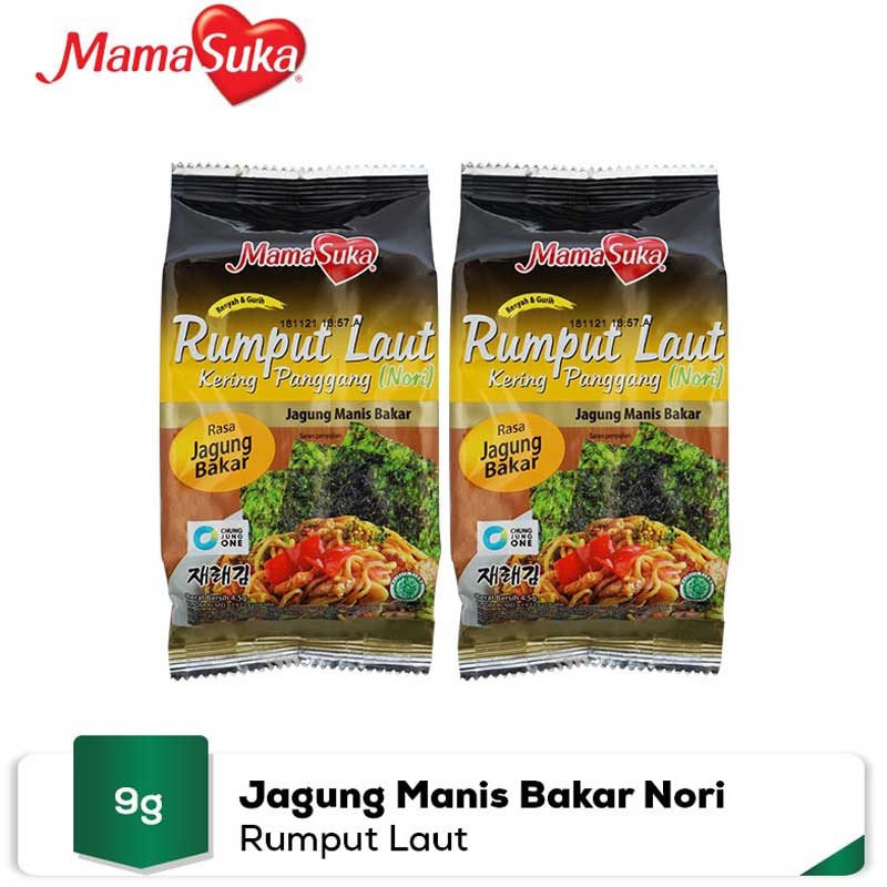 

MamaSuka Rumput Laut Jagung Bakar 2 x 4,5 g ACCJKT