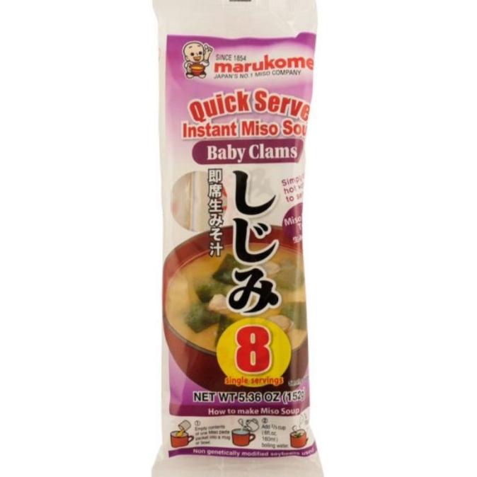 

~@~@~@~@] Marukome Japan Sokuseki Nama Misosiru Clams InstSoup Sup Kua Kerang Im