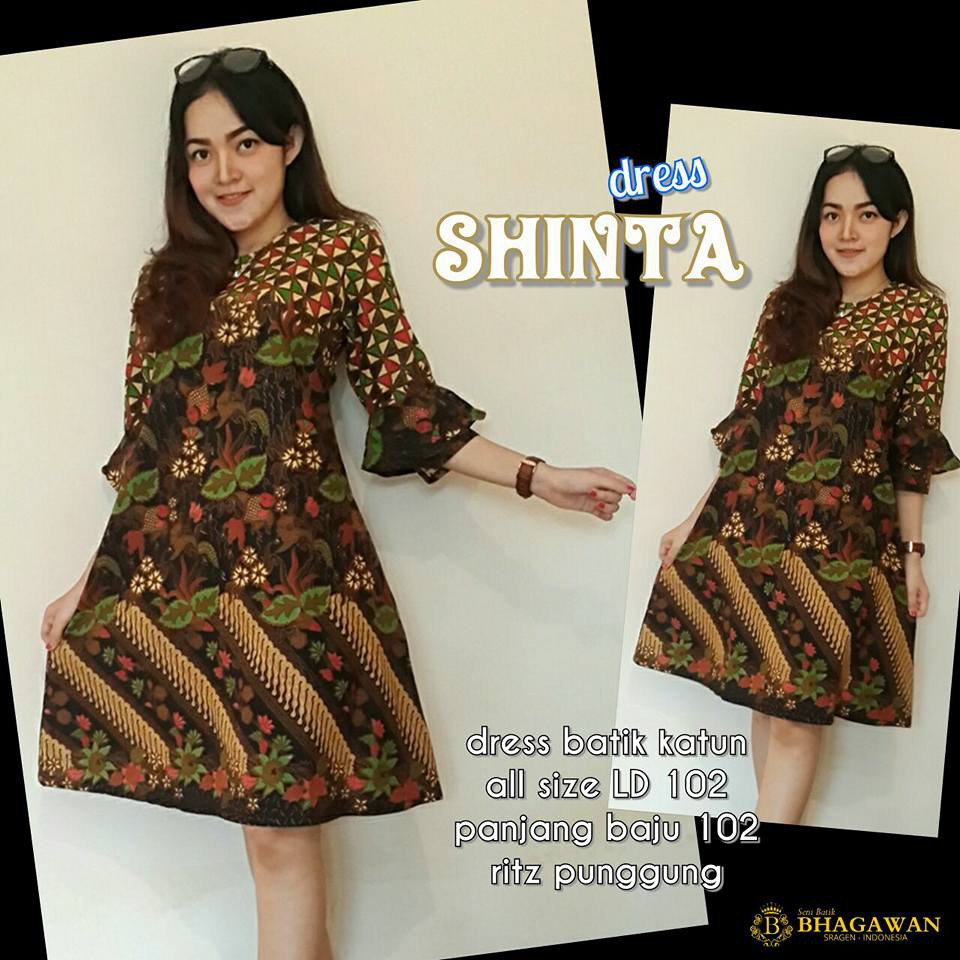 DRESS SOFIA BOLA BOLA MERAH Dress Alodia Dres Batik Longdress