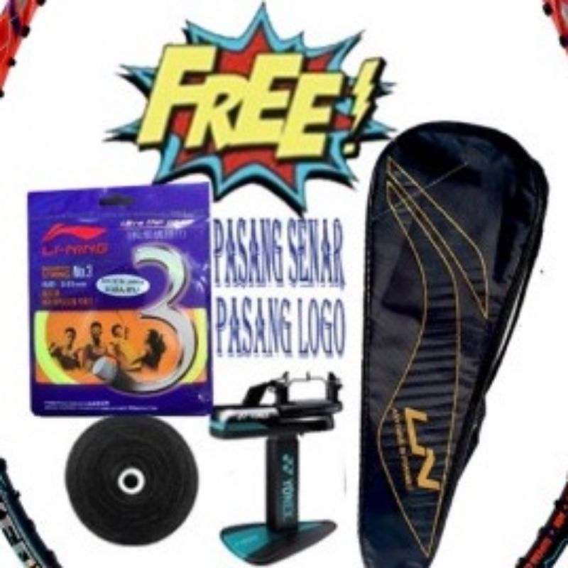 Raket Badminton LINING AX FORCE 90 MAX TIGER 100% ORIGINAL