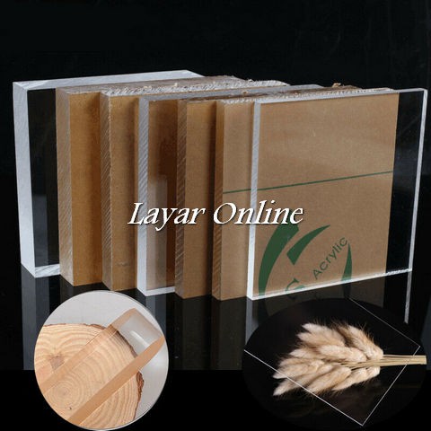 

Acrylic Bening 5mm 23cmx25cm Akrilik Lembaran Import