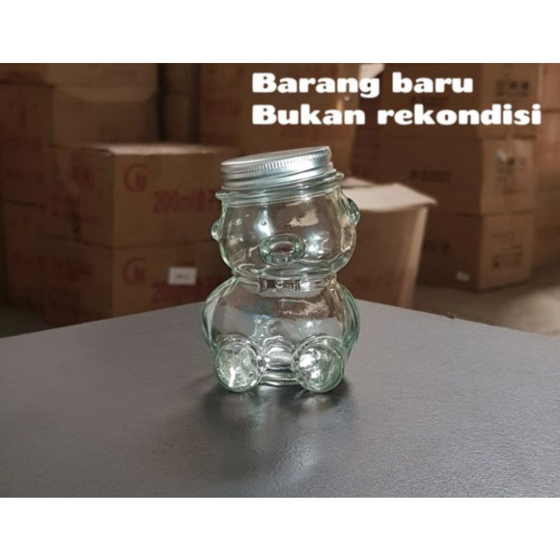 Botol 150ml Botol Kaca 150ml Unik Botol Kaca Boneka 150ml Botol Susu 150ml Tutup Alumunium