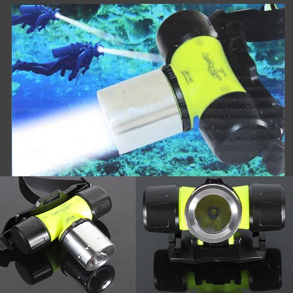 Senter Kepala Selam LED / Headlamp Diving Waterproof 109 Super Terang 3 MODE