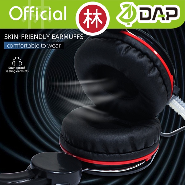 DAP DH-F8 Headphone Gaming Wired Headset Wired Earphone Extra Bass