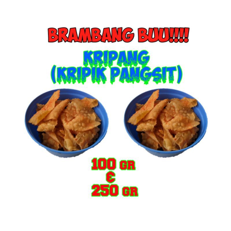 

KRIPIK PANGSIT RENYAH DAN GURIH 100Gram